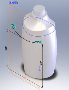 沐浴露瓶體solidworks三維造型-7 沐浴露瓶體solidworks三維造型-7